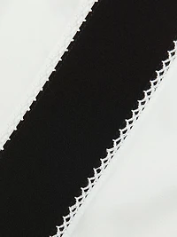 The Dylan Striped Stretch-Silk Button-Front Top