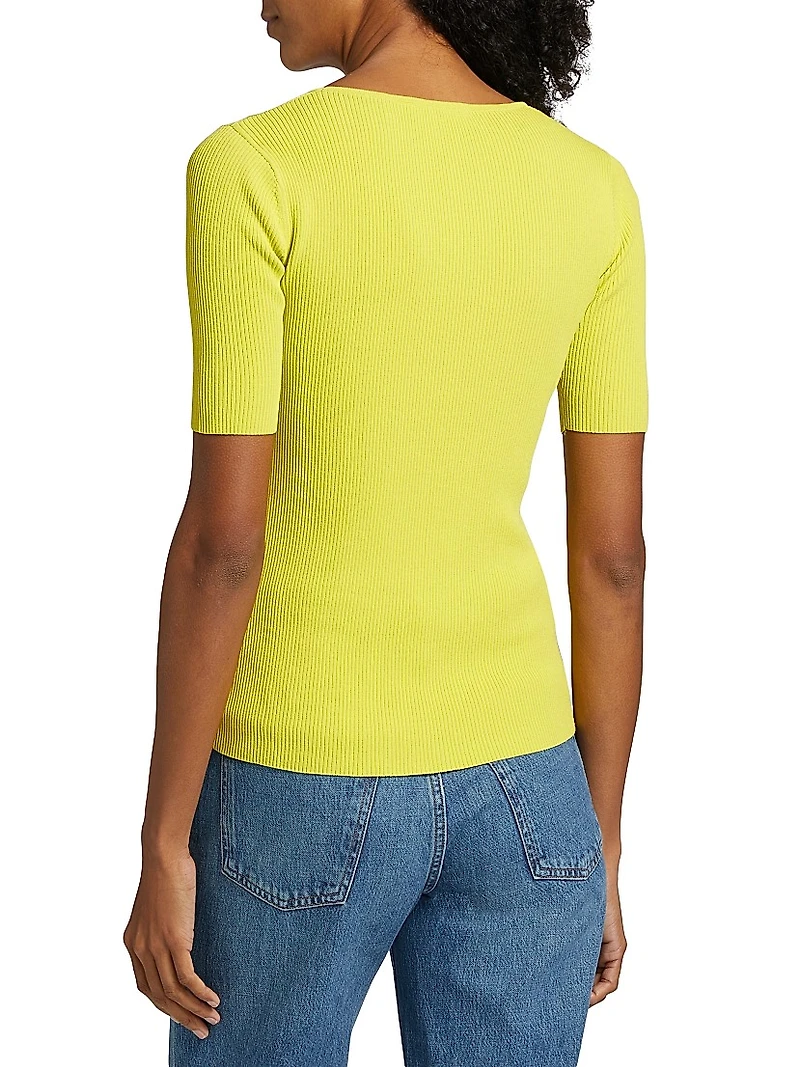 The Gemma Button-Shoulder Sweater Top