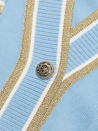 The Kiva Striped V-Neck Cardigan