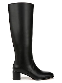 Arabel 50MM Wide-Calf Leather Boots