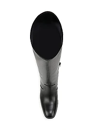 Arabel 50MM Wide-Calf Leather Boots