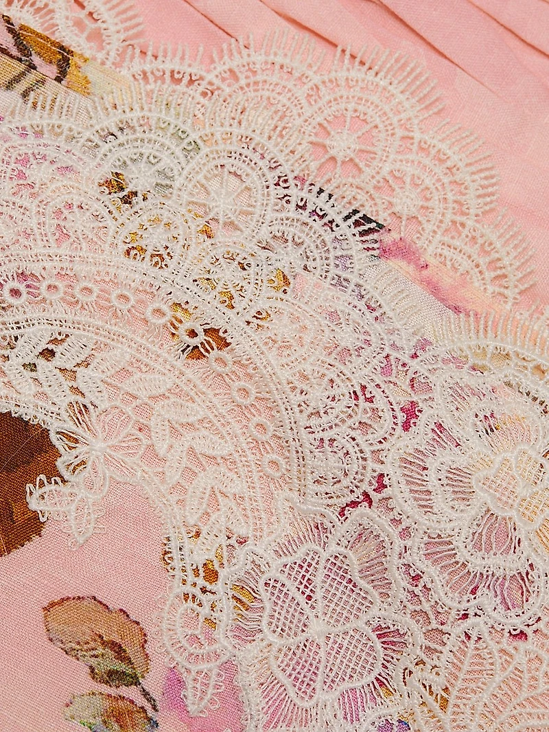 Niva Floral Ruched Cocktail Dress