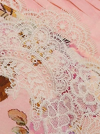 Niva Floral Ruched Cocktail Dress