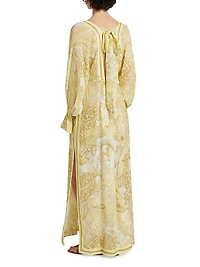 Fiza Paisley Jacquard Kaftan