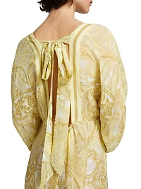 Fiza Paisley Jacquard Kaftan