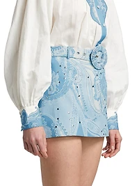 Fiza Buckle Belt Miniskirt