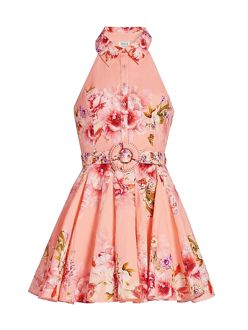 Kavi Floral Belted Minidress
