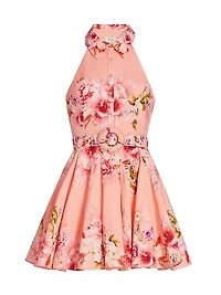Kavi Floral Belted Minidress