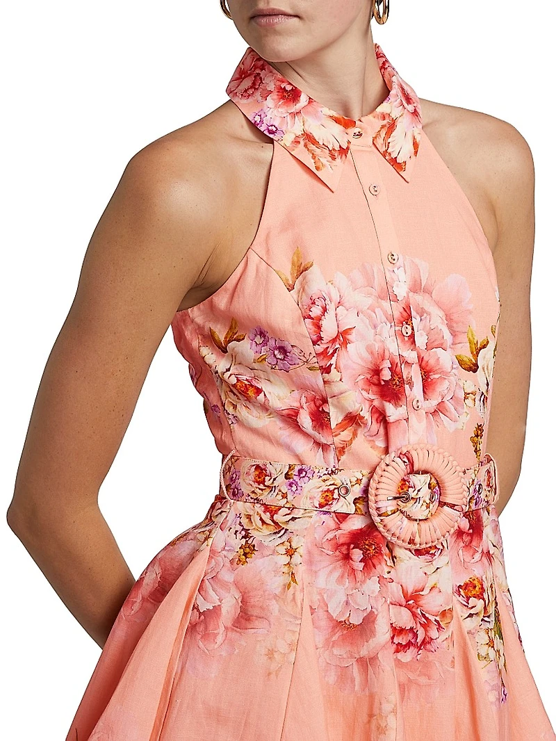 Kavi Floral Belted Minidress