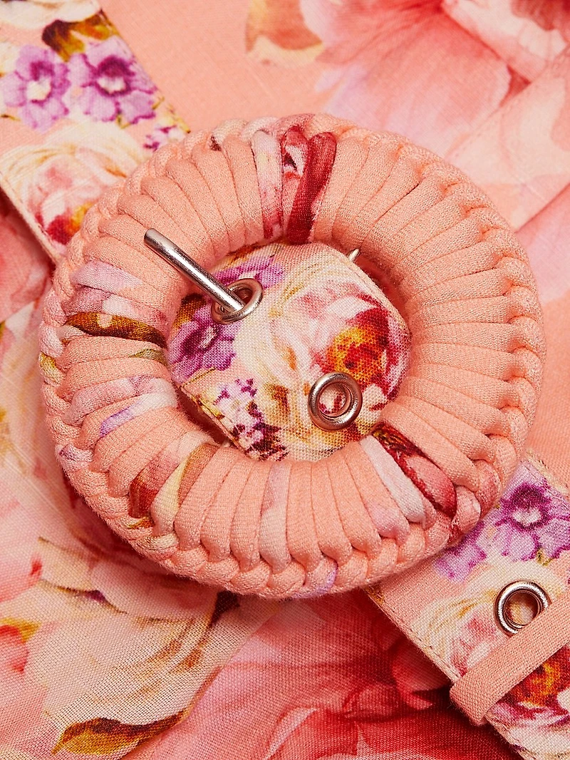 Kavi Floral Belted Minidress