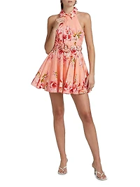 Kavi Floral Belted Minidress
