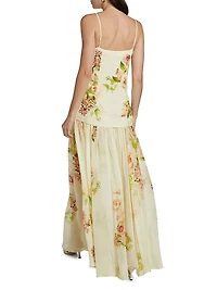 Aiva Floral Layered Maxi Dress