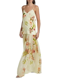 Aiva Floral Layered Maxi Dress