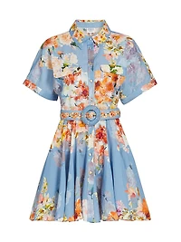 Saba Floral Belted Shirtdress