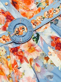 Saba Floral Belted Shirtdress