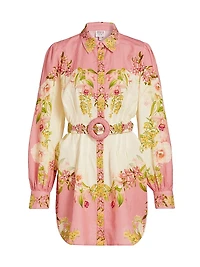 Aiva Belted Short Shirtdress
