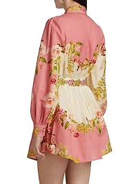 Aiva Belted Short Shirtdress