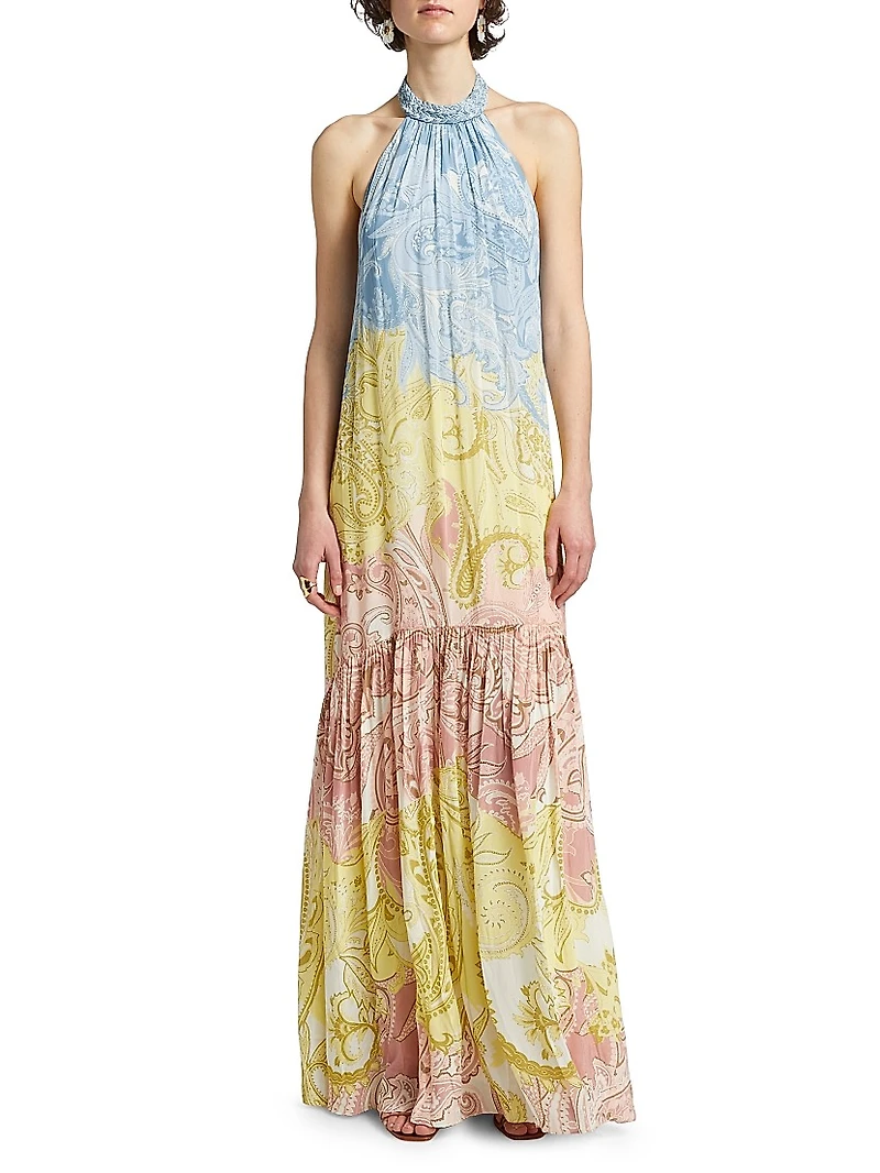 Fiza Paisley Maxi Dress