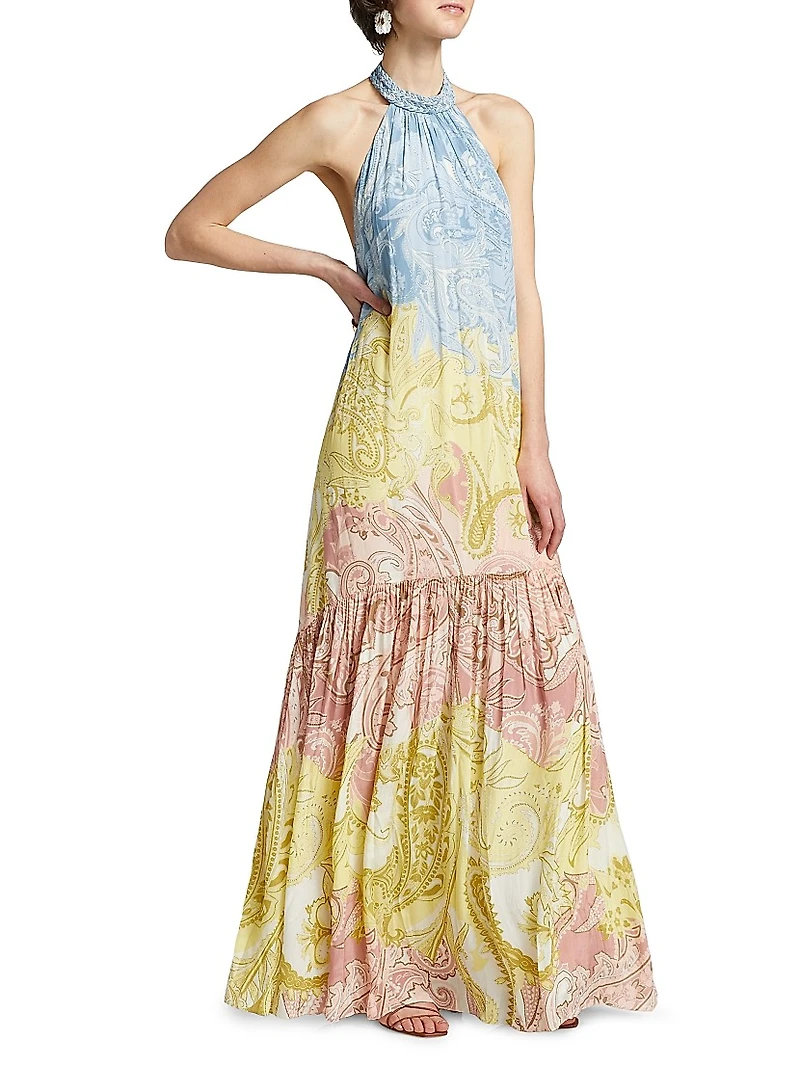 Fiza Paisley Maxi Dress