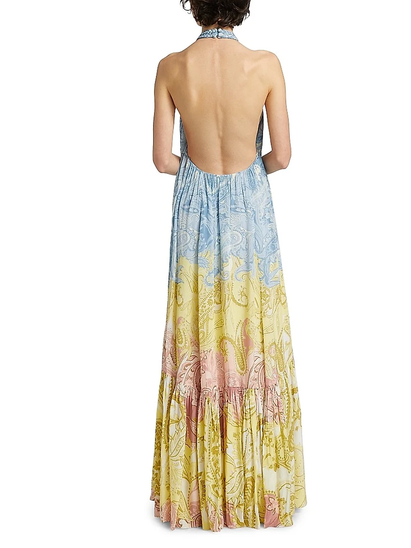 Fiza Paisley Maxi Dress