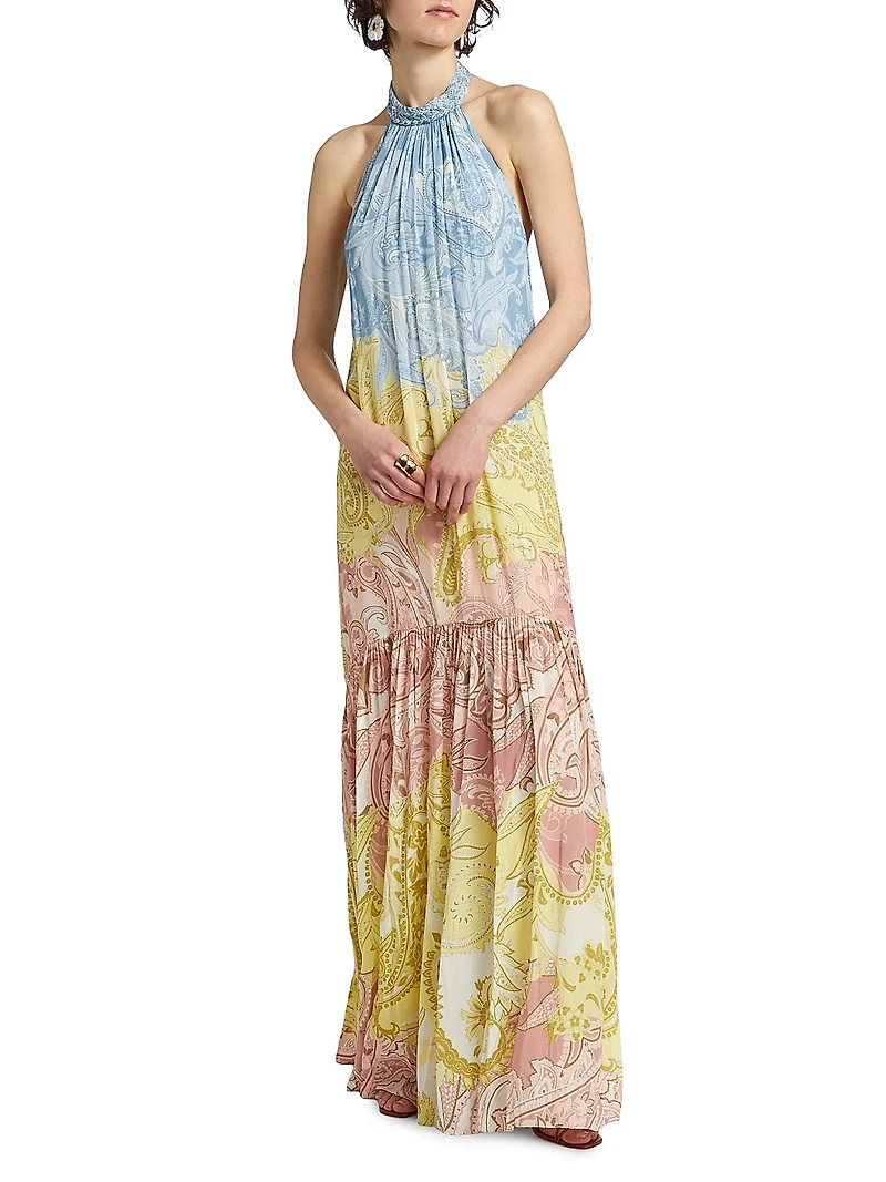 Fiza Paisley Maxi Dress