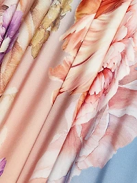 Kavi Floral One-Shoulder Gown