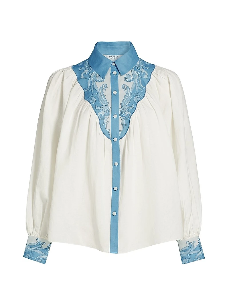 Fiza Embroidered Yoke Shirt