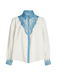 Fiza Embroidered Yoke Shirt
