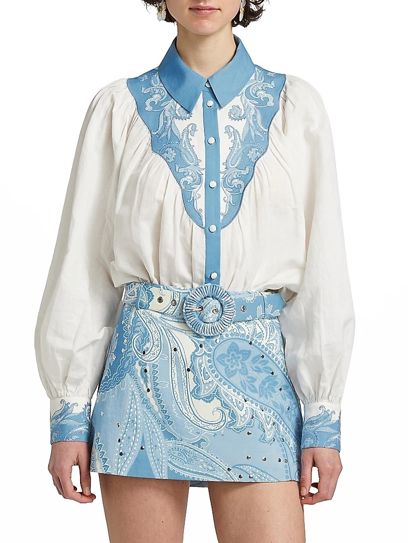 Fiza Embroidered Yoke Shirt