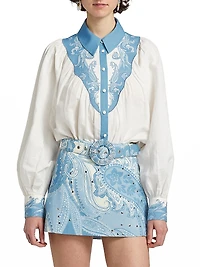 Fiza Embroidered Yoke Shirt