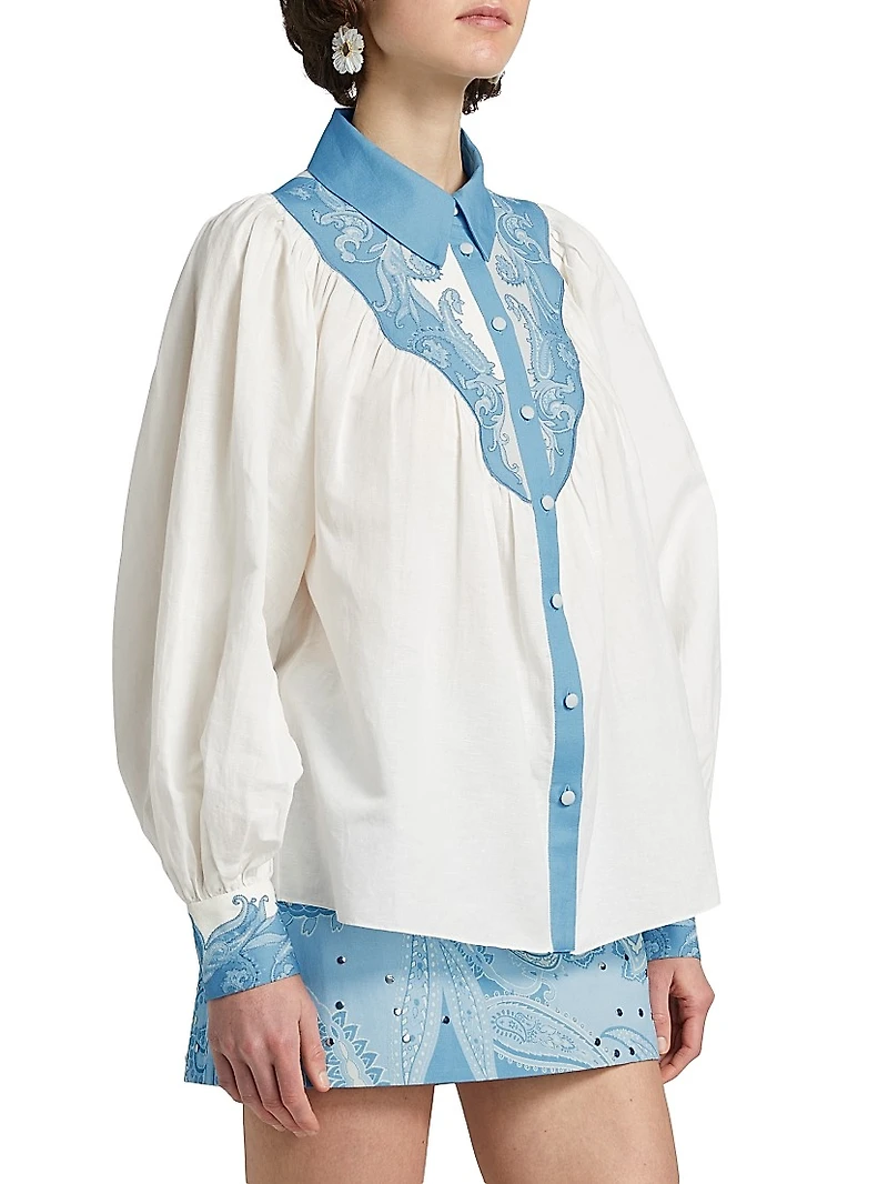 Fiza Embroidered Yoke Shirt
