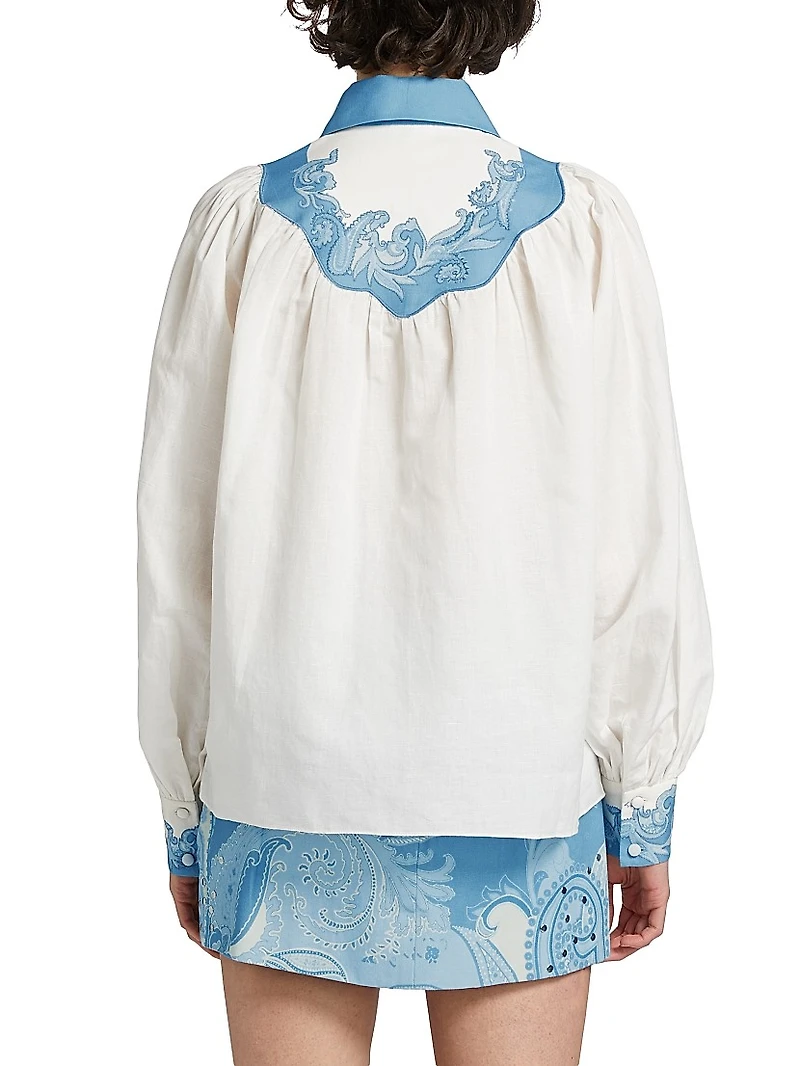 Fiza Embroidered Yoke Shirt