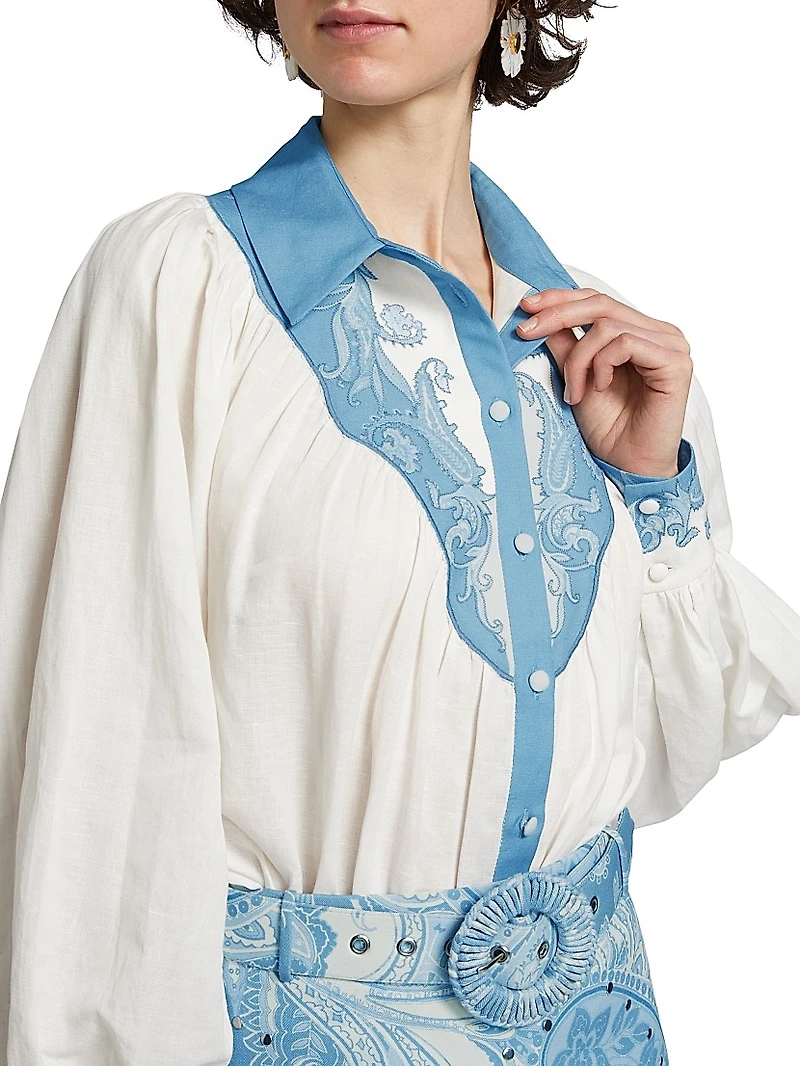 Fiza Embroidered Yoke Shirt