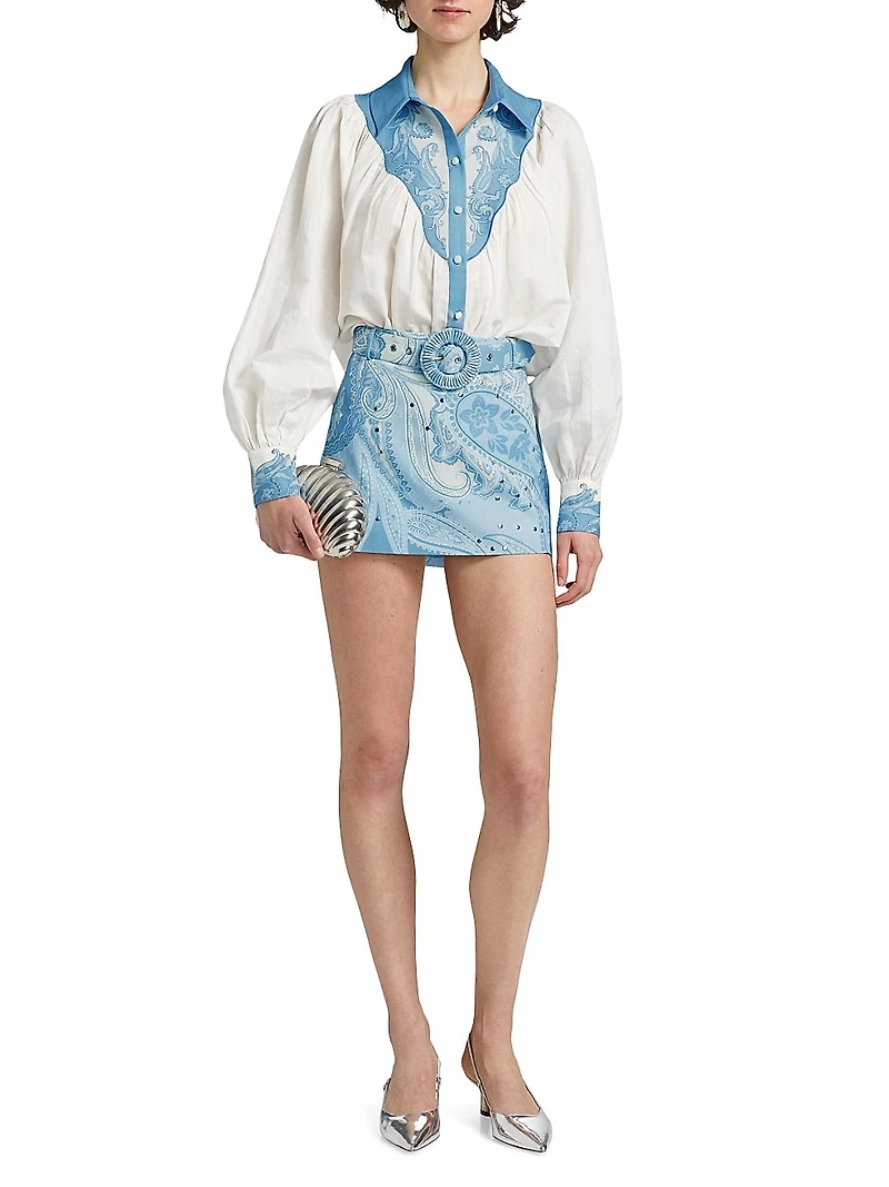 Fiza Embroidered Yoke Shirt