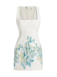 Amari Floral Embroidered Minidress