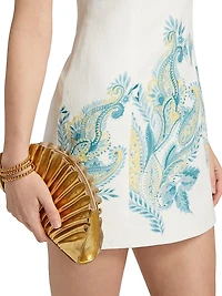 Amari Floral Embroidered Minidress