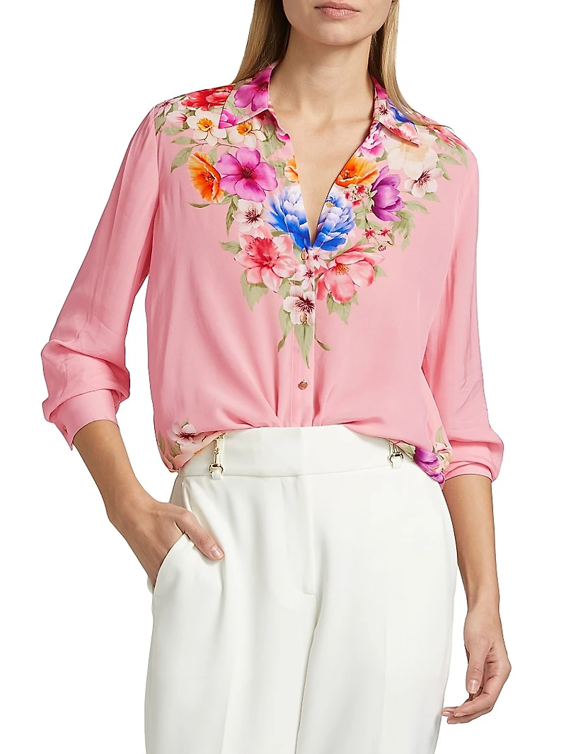 Madeline Floral Print Relaxed Blouse