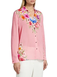 Madeline Floral Print Relaxed Blouse