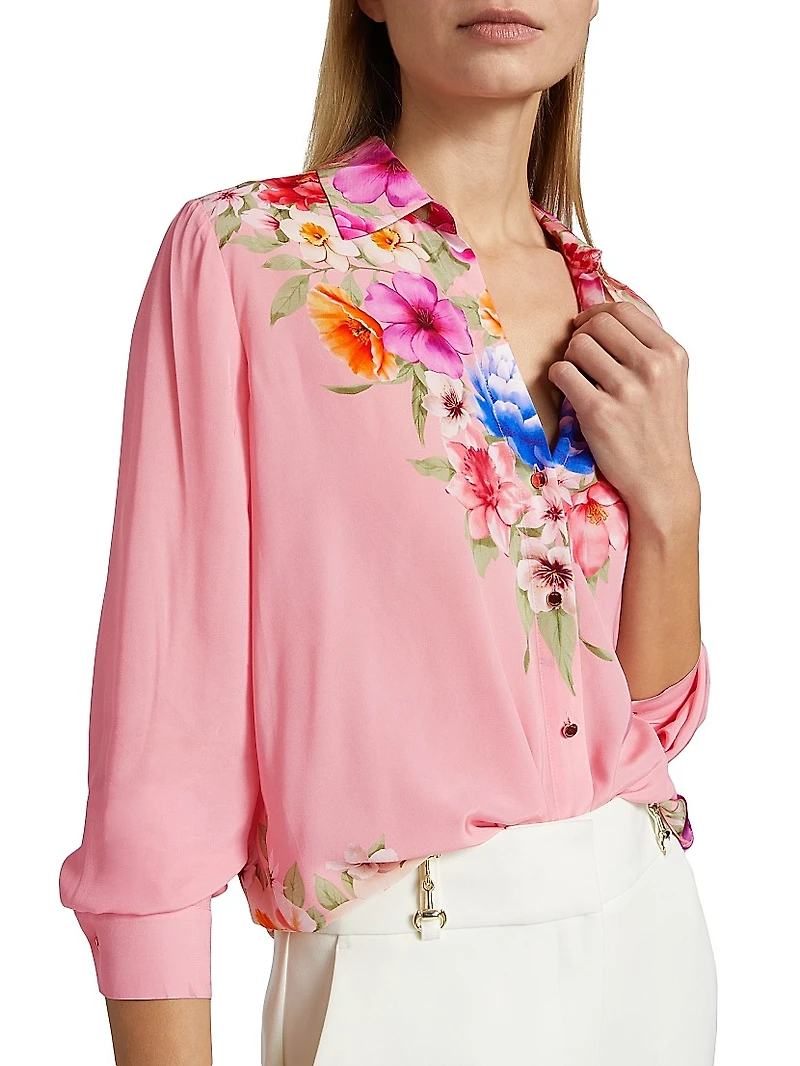 Madeline Floral Print Relaxed Blouse