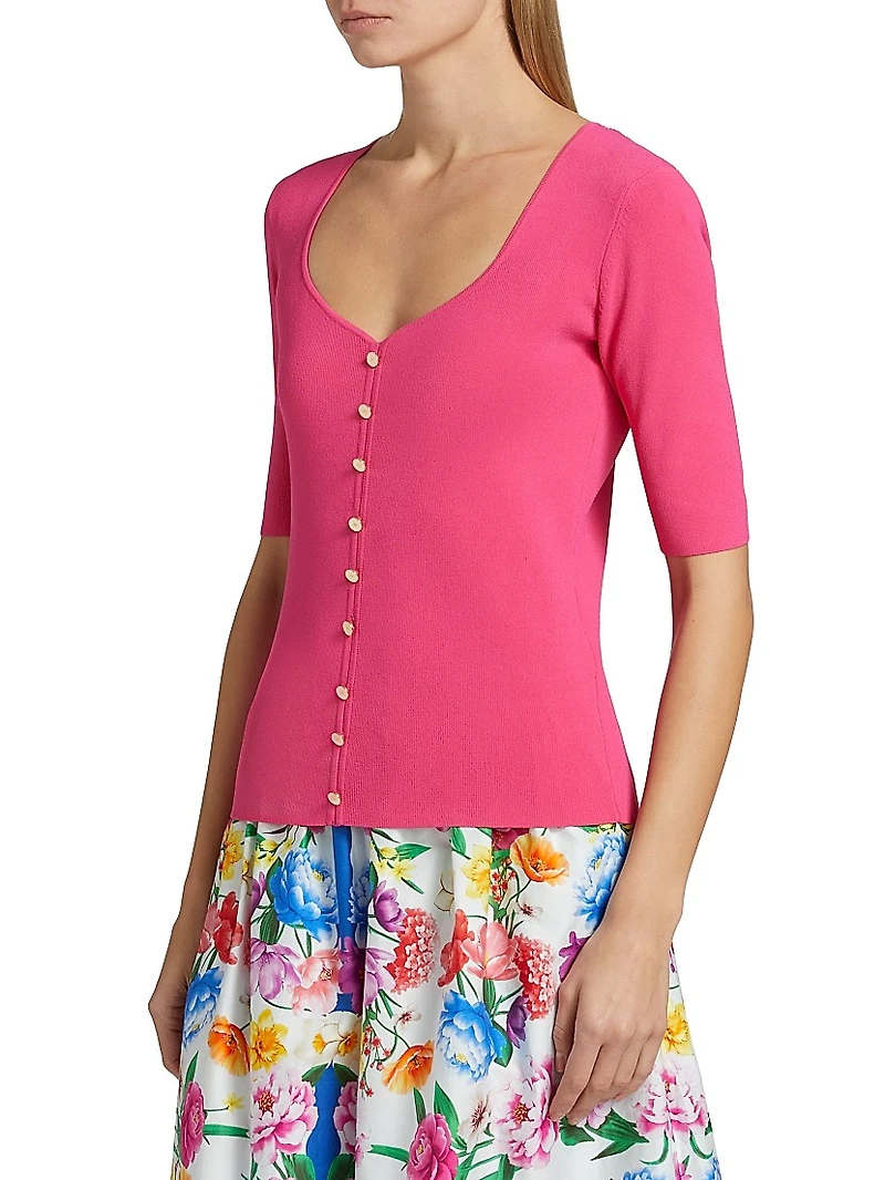 Jessica Sweetheart Neck Fitted Sweater