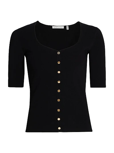 Jessica Sweetheart Neck Fitted Sweater