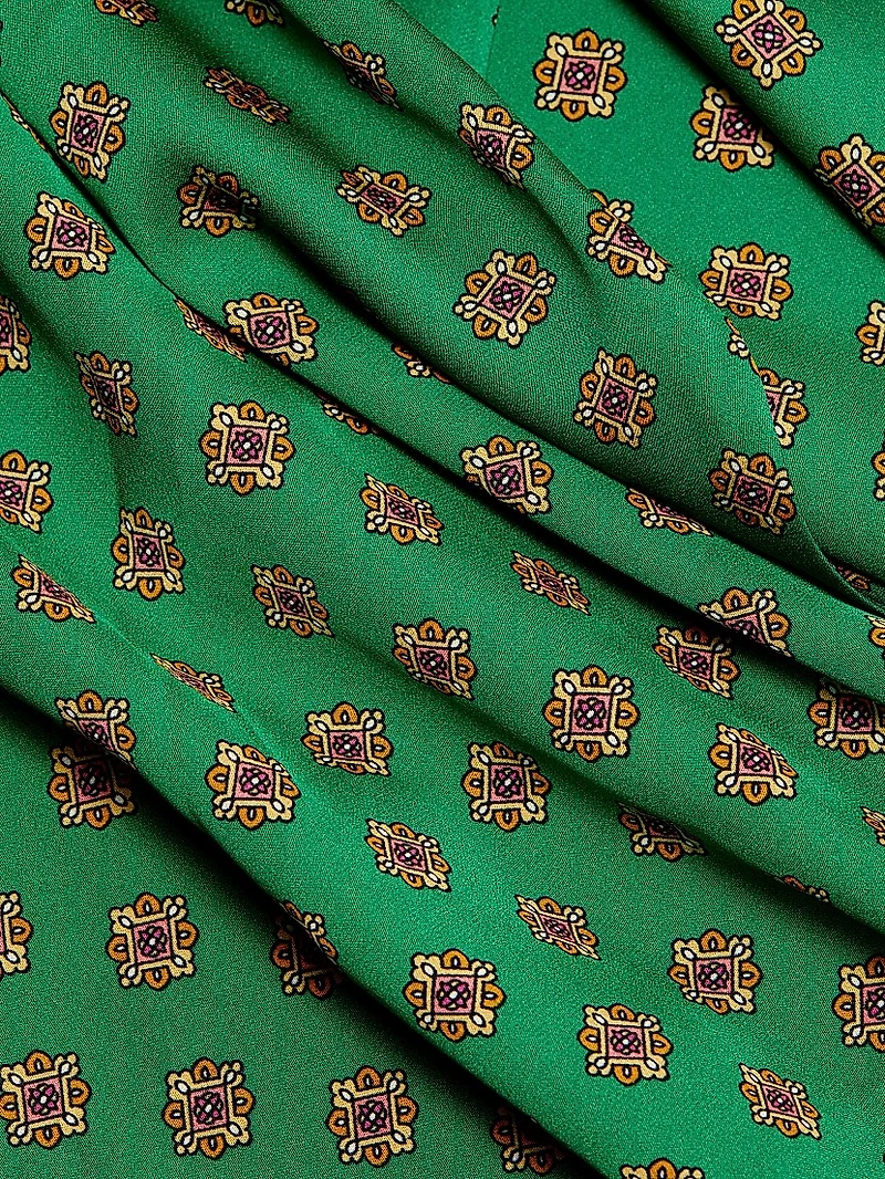 Vero Jewel Paisley Wrap Midi-Dress