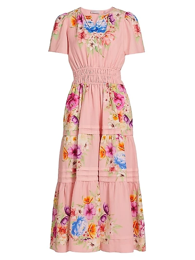The Alisha Linen Midi-Dress
