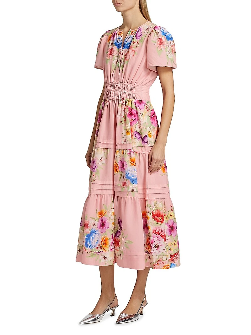 The Alisha Linen Midi-Dress