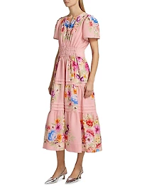 The Alisha Linen Midi-Dress