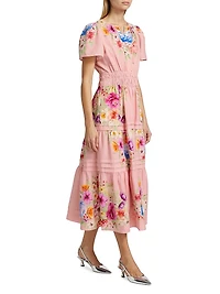 The Alisha Linen Midi-Dress