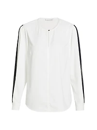 Spring Ellis Contrast Long Sleeve Blouse