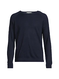 Linen Raglan-Sleeve Sweater