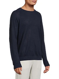 Linen Raglan-Sleeve Sweater