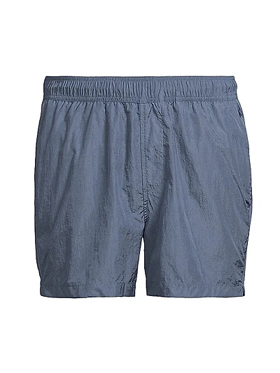 Crinkled Nylon Swim Trunks